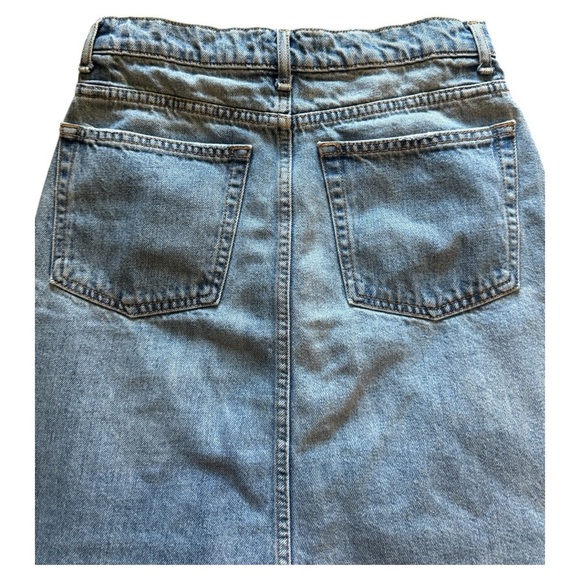 Zara Blue Denim Skirt - Picture 3 of 8